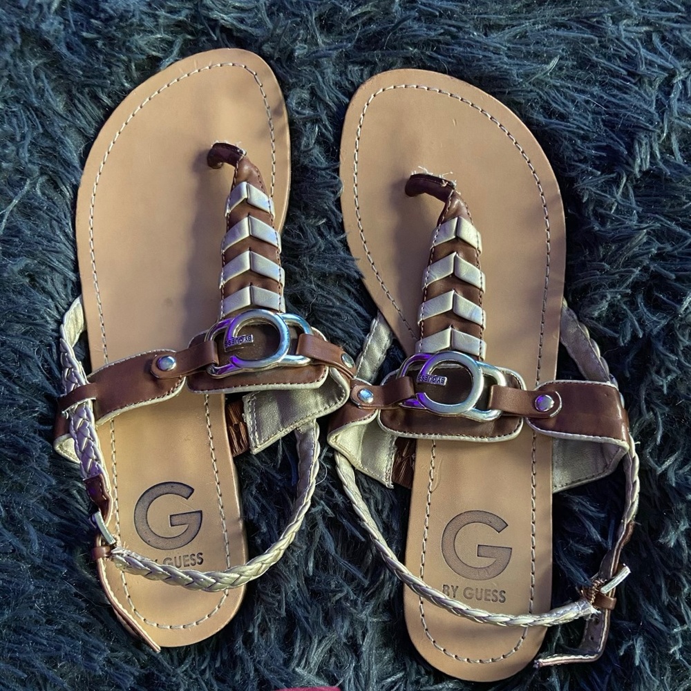 Cute Brown and Gold sandals